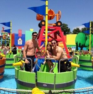 Swimming pool water park image concept for kid friendly pools