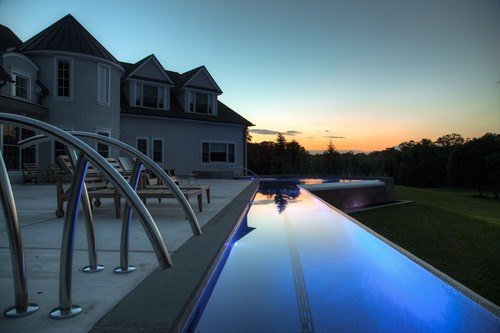 A beautiful sunset over Yorktown Heights, NY with our lawn services and years of experience for our clients