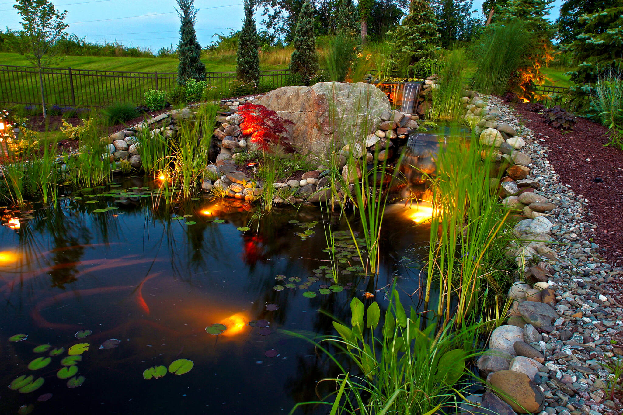 Our rain gardens are an innovative solution that combines functionality with environmental sustainability