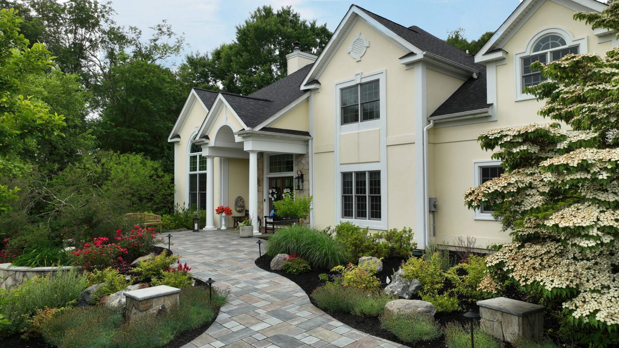 landscaped and hardscaped back door and patio landscaped and hardscaped back door and patio scaled